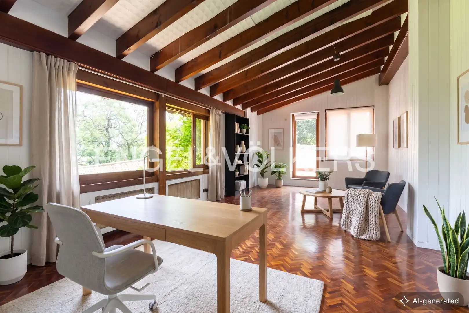 Sala de estar de Casa o chalet de alquiler en Rocafort con Aire acondicionado, Calefacción y Jardín privado