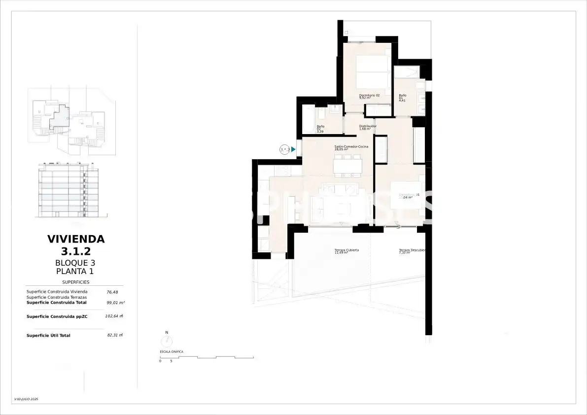 Wohnung mit Terrasse zum Verkauf in Platja de Torres, imagen 16