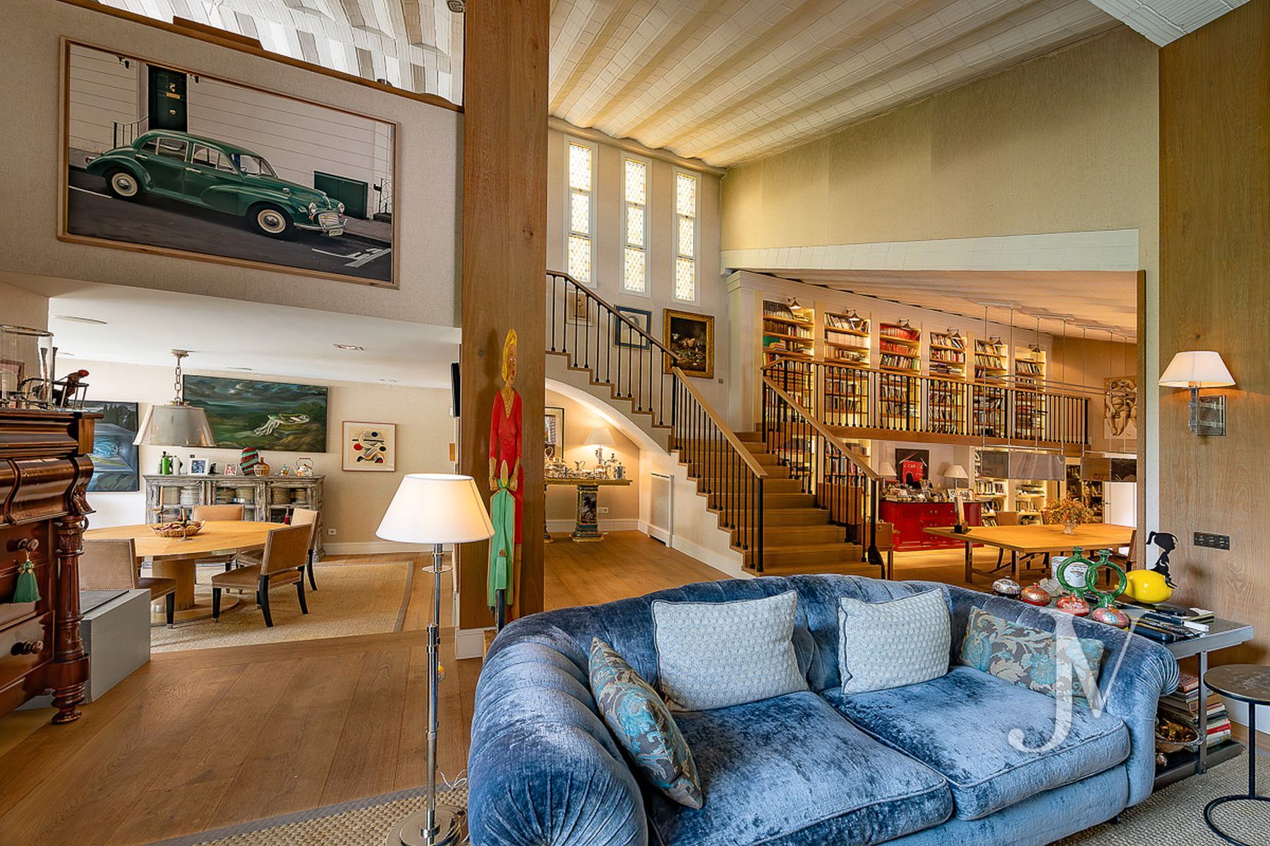 Living room of House or chalet for sale in  Madrid Capital  with Air Conditioner, Heating and Private garden