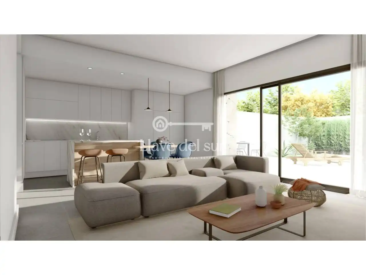 Sala de estar de Piso en venta en Murcia con Aire acondicionado, Jardín privado y Terraza