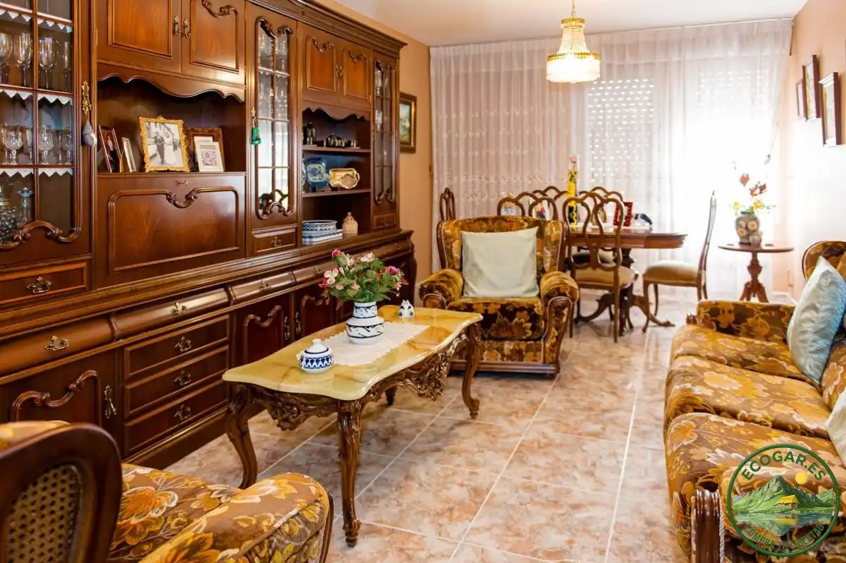 Living room of Flat for rent in Toreno  with Heating, Parquet flooring and Terrace