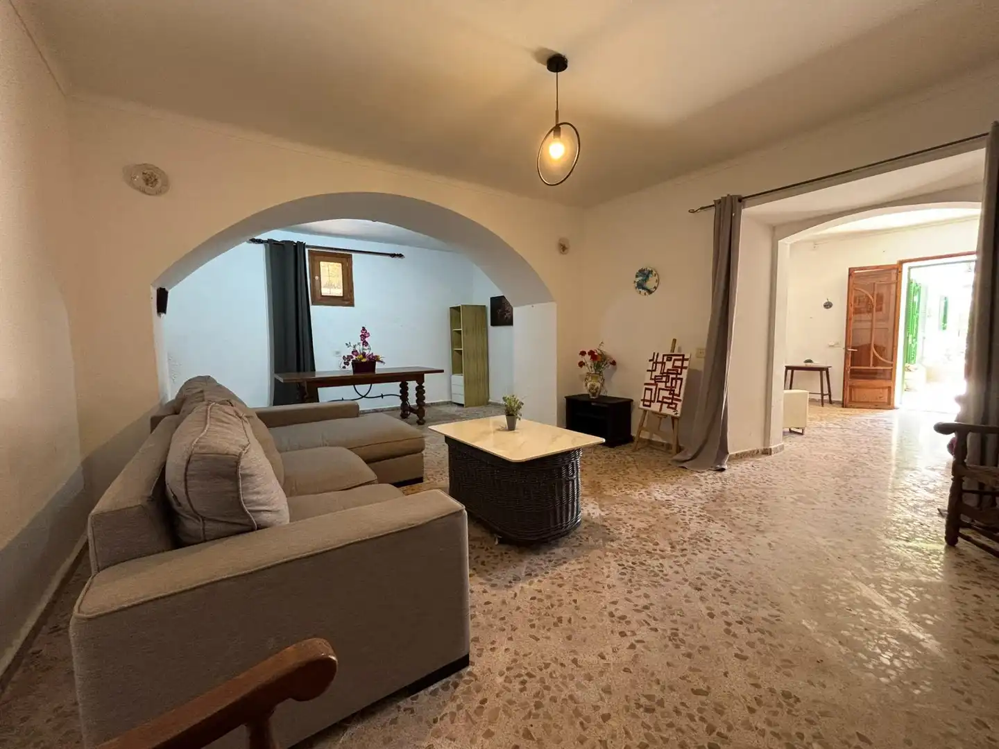Sala d'estar de Casa o xalet en venda en Petra amb Alarma