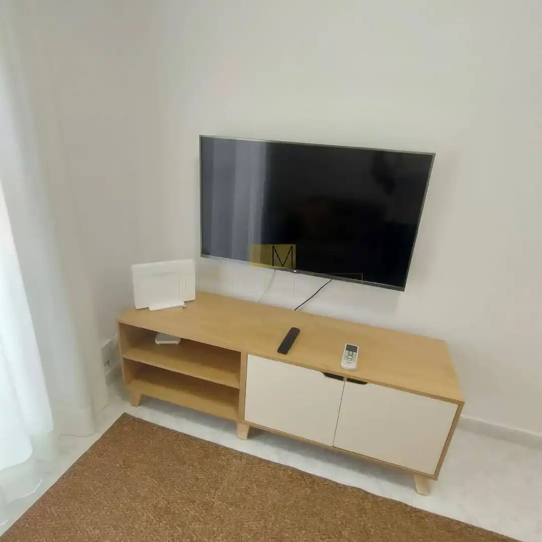 Living room of Flat for rent in Vilanova i la Geltrú  with Air Conditioner and Furnished