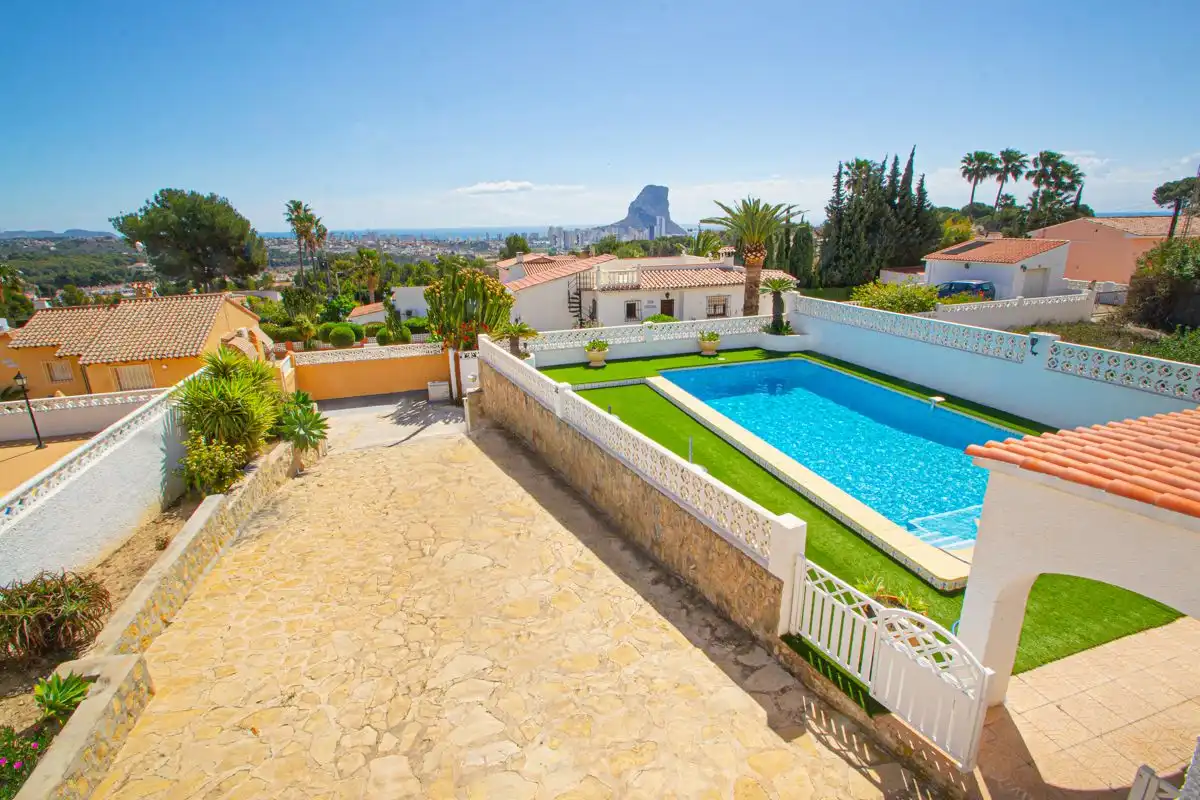 Exterior view of Houses for sale in Calpe / Calp  with Air Conditioner, Heating and Private garden
