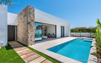 Swimming pool of House or chalet for sale in San Javier  with Air Conditioner, Heating and Terrace