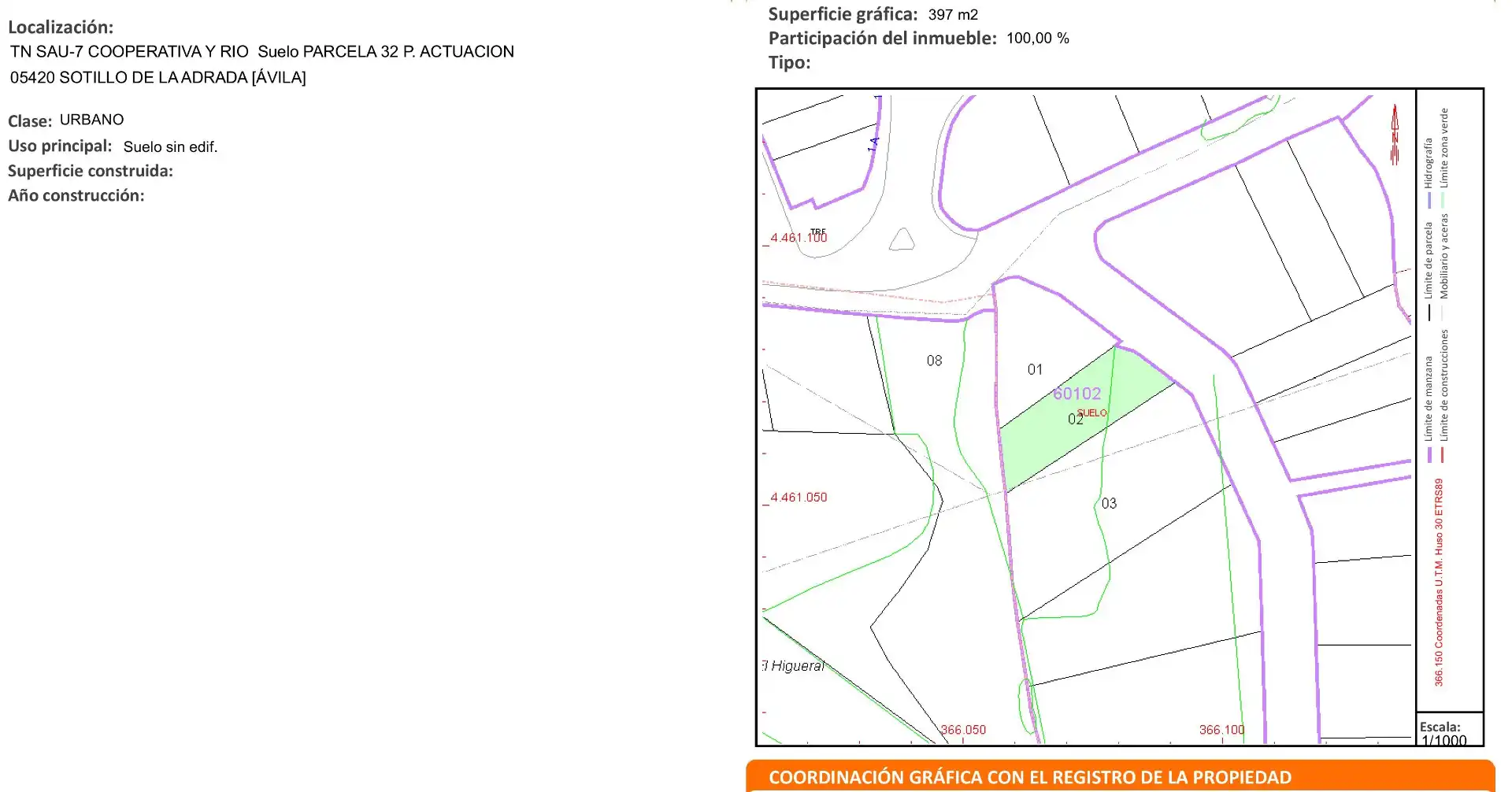 Terreny residencial en venda a Urbanización las Chajurdas 33