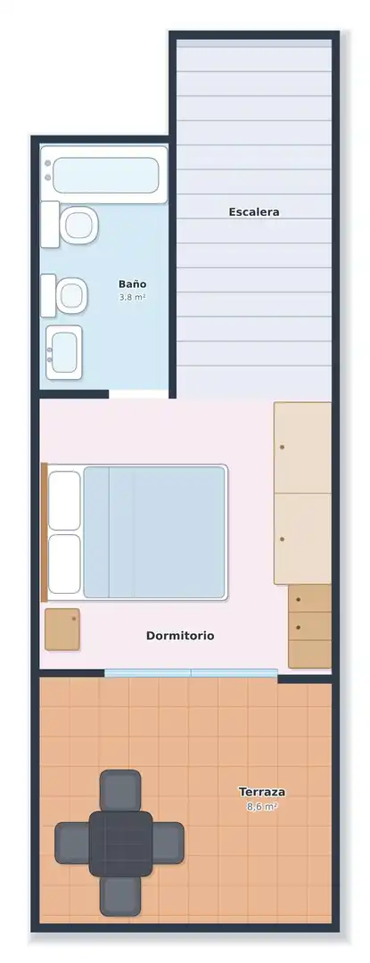 Habitación de Dúplex en venta en Mijas con Trastero, Amueblado y Piscina comunitaria