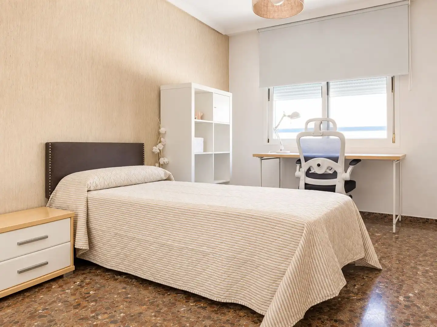 Schlafzimmer von Wohnung zur Miete in Castellón de la Plana / Castelló de la Plana mit Klimaanlage