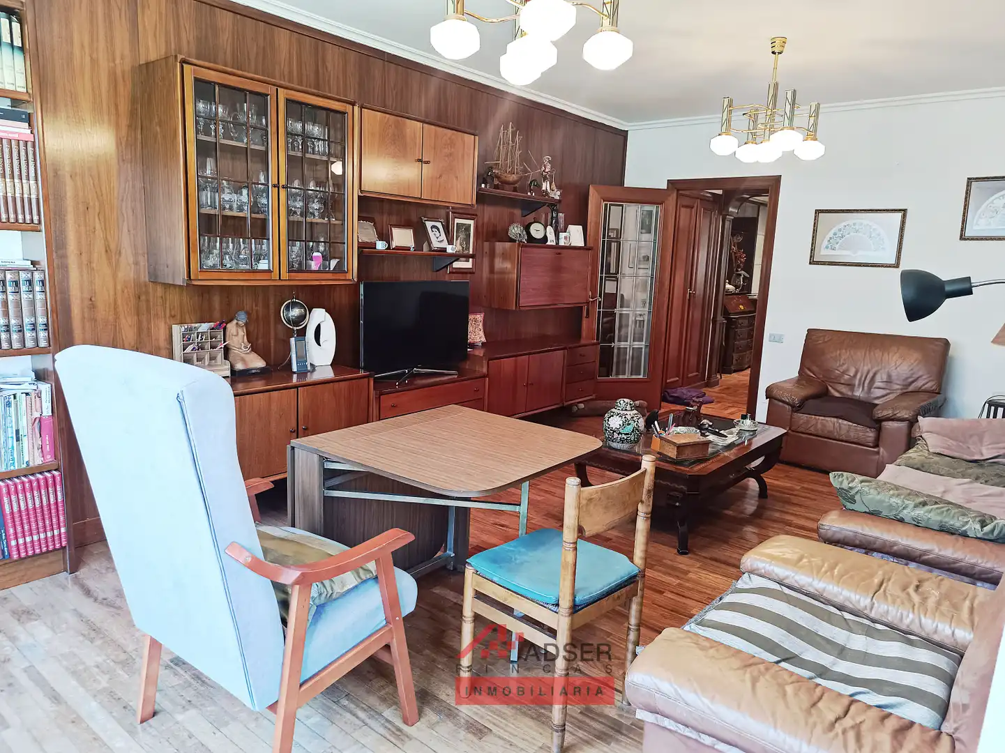 Sala de estar de Piso en venta en  Logroño con Calefacción, Parquet y Terraza