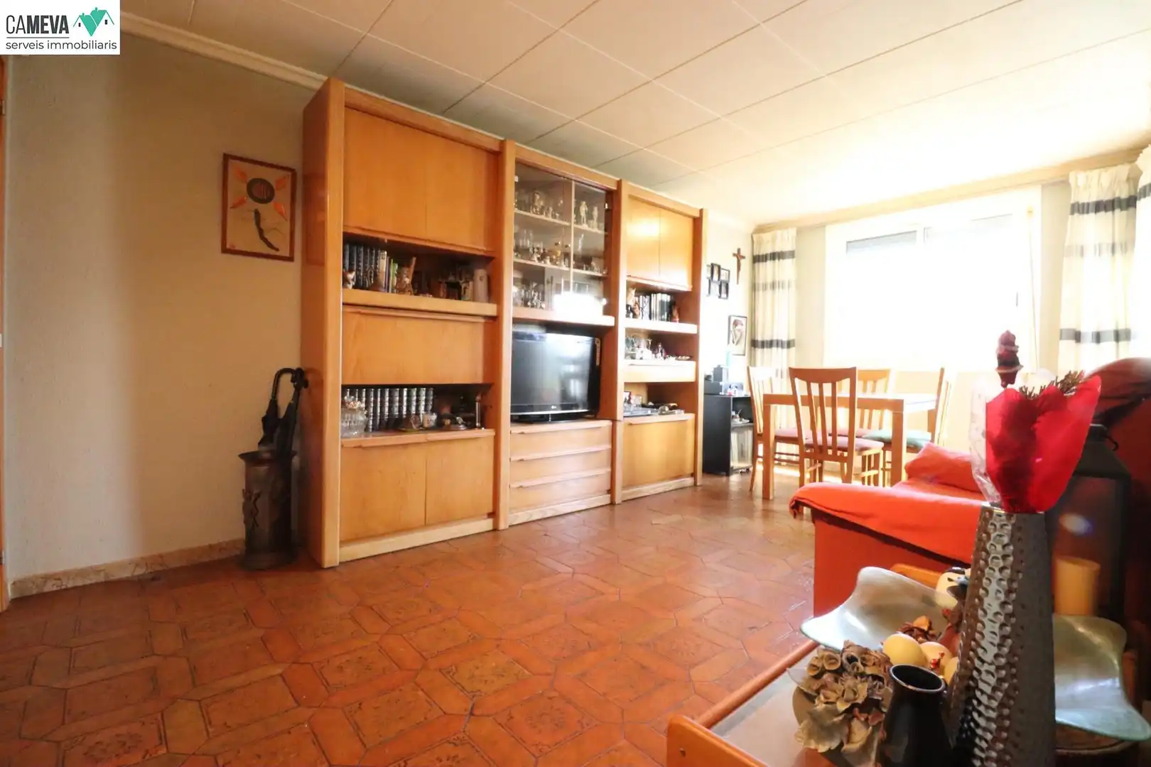 Sala d'estar de Pis en venda en Sabadell amb Calefacció, Moblat i Balcó