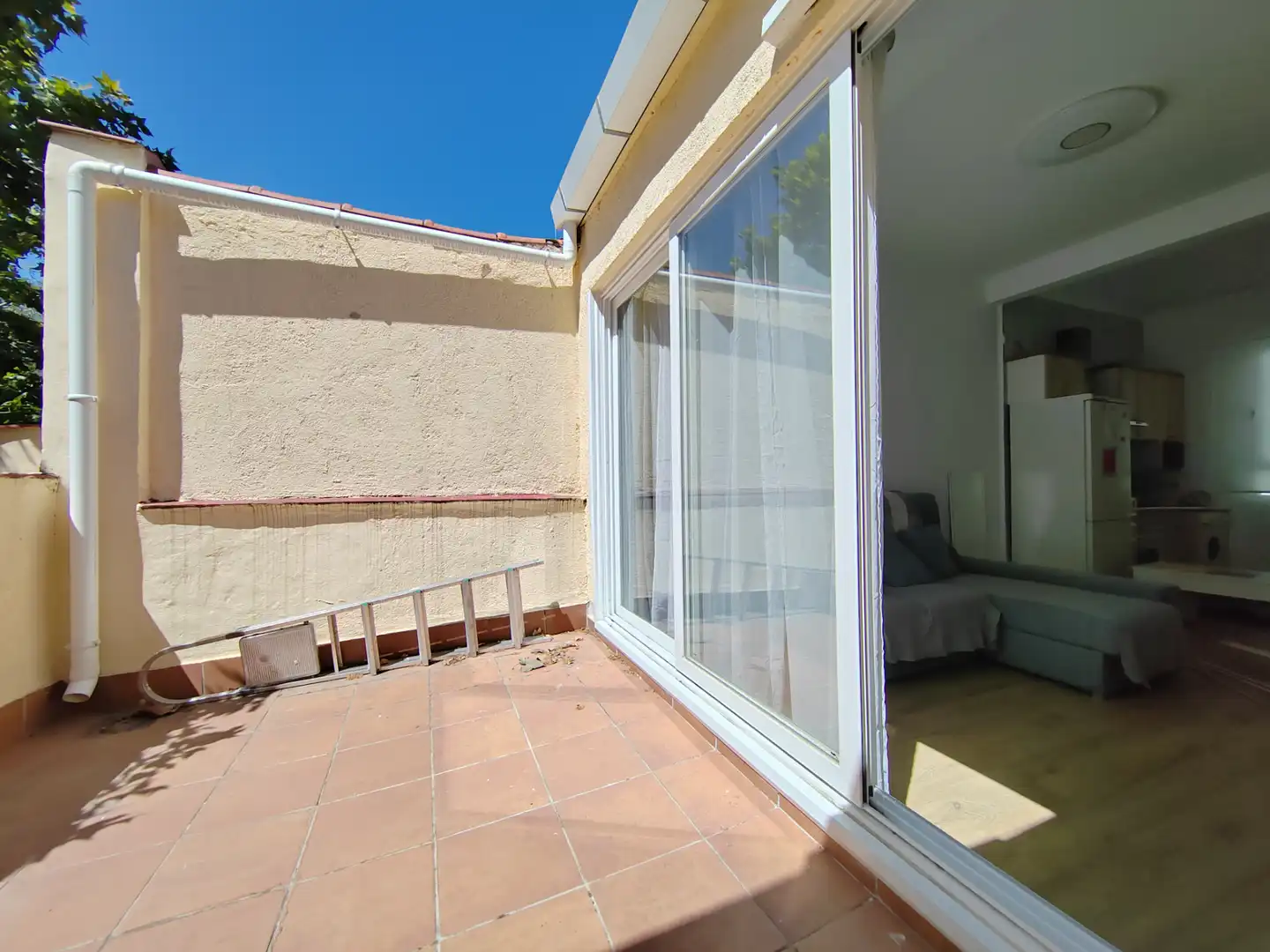 Terrasse von Dachboden zur Miete in Madrid mit Klimaanlage, Heizung und Parkett