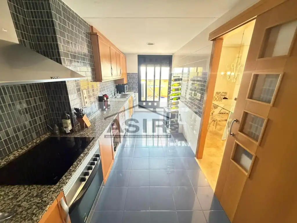 Kitchen of Flat for sale in Alzira  with Air Conditioner, Terrace and Swimming Pool