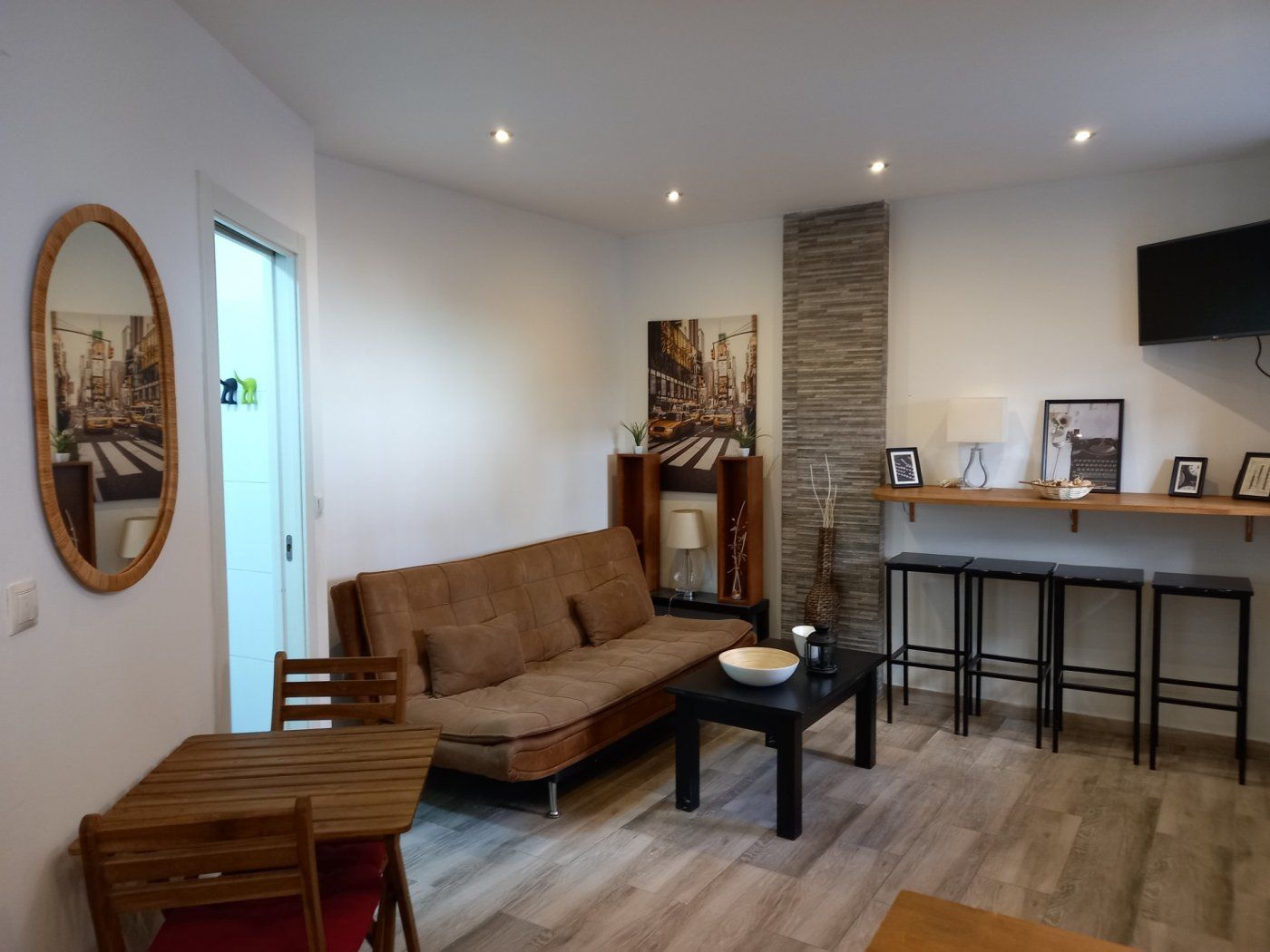 Sala d'estar de Casa adosada de lloguer en Málaga Capital amb Aire condicionat i Calefacció