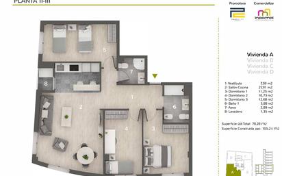 Flat for sale in Badajoz Capital  with Heating
