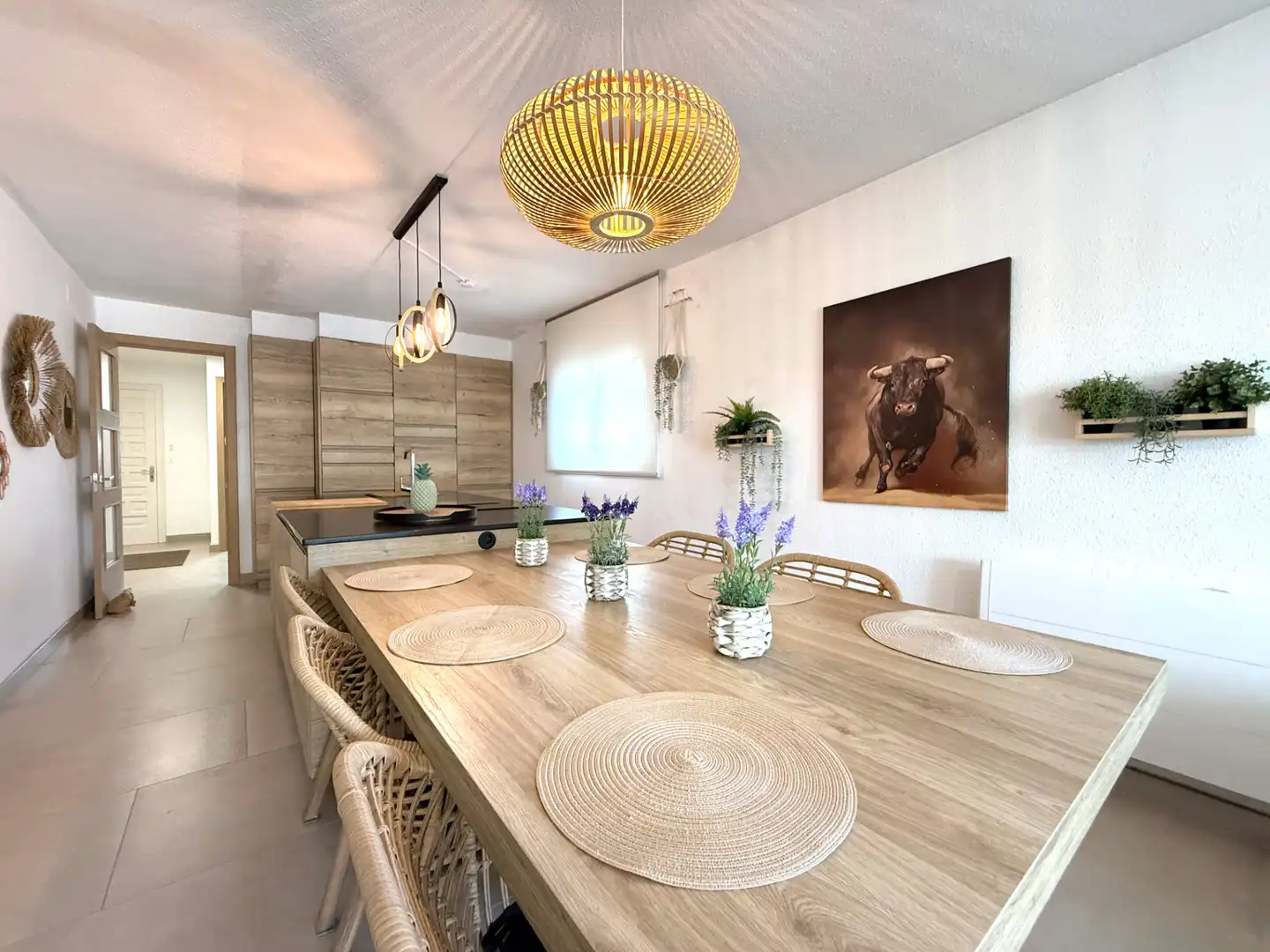 Esszimmer von Einfamilien-Reihenhaus zum Verkauf in Cambrils mit Klimaanlage, Heizung und Terrasse