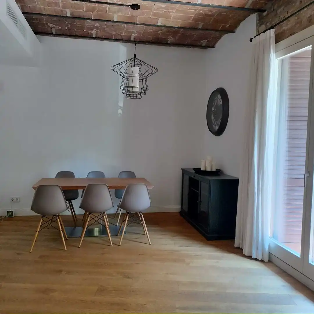 Esszimmer von Wohnungen zur Miete in Barcelona mit Balkon