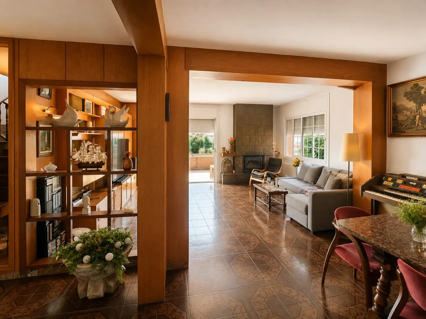 Sala de estar de Casa o chalet en venta en Badalona con Aire acondicionado, Calefacción y Jardín privado