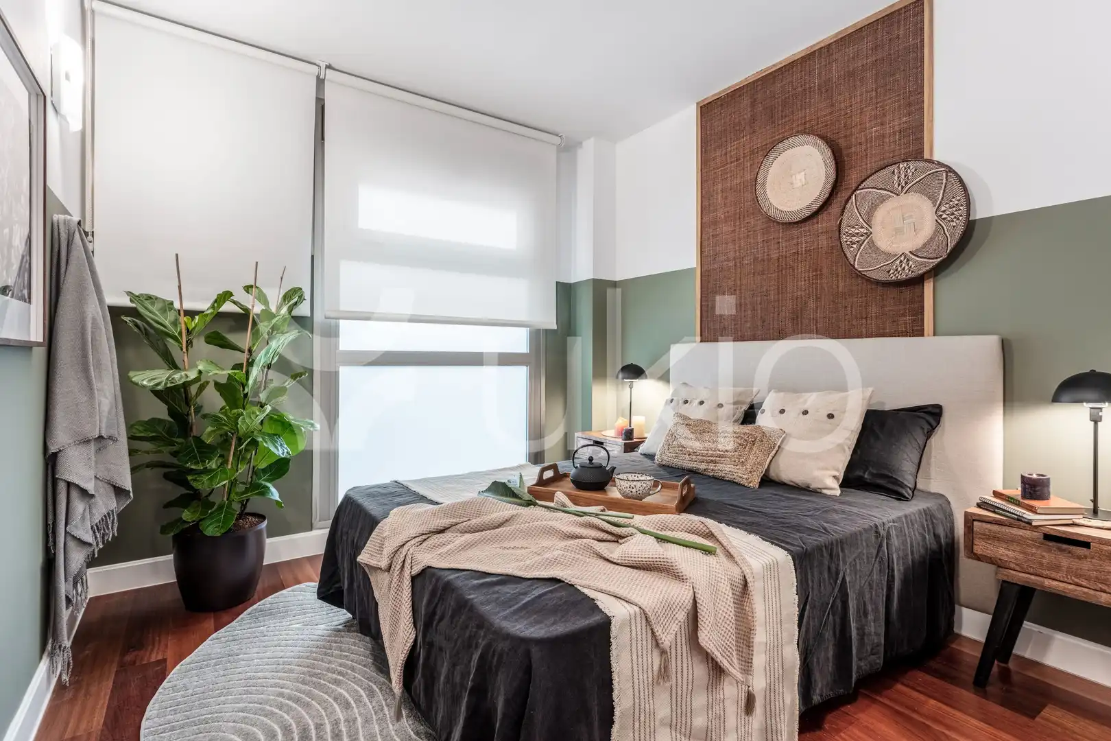 Habitación de Apartamento de alquiler en Madrid con Aire acondicionado, Calefacción y Amueblado