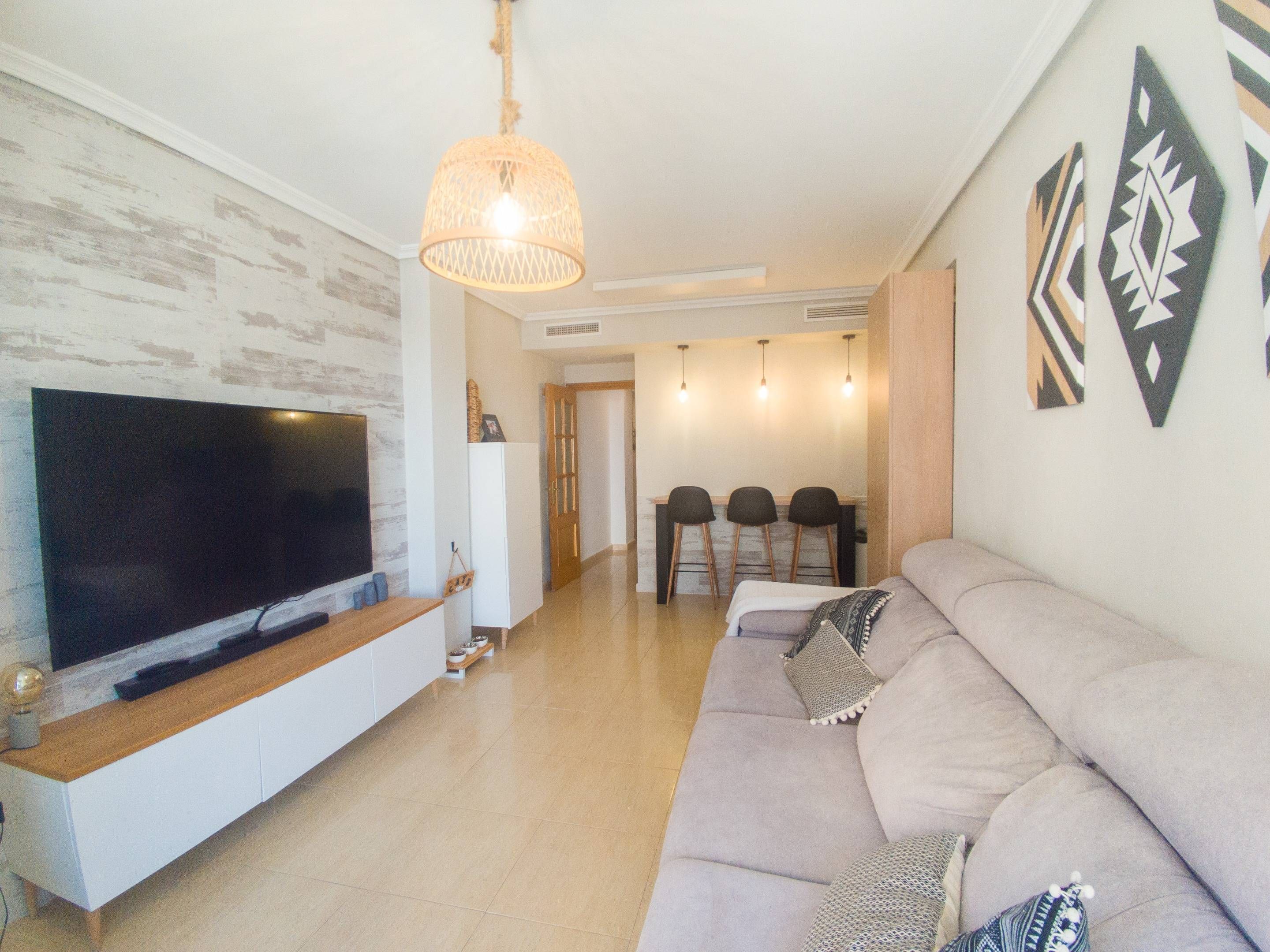 Living room of Flat for sale in Elche / Elx  with Air Conditioner, Storage room and Balcony