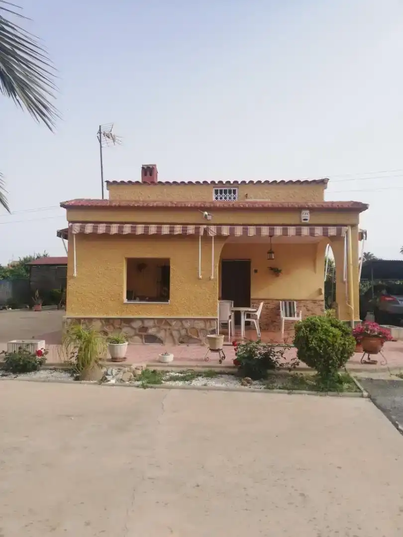 Vista exterior de Casa o xalet en venda en Elche / Elx amb Aire condicionat i Piscina