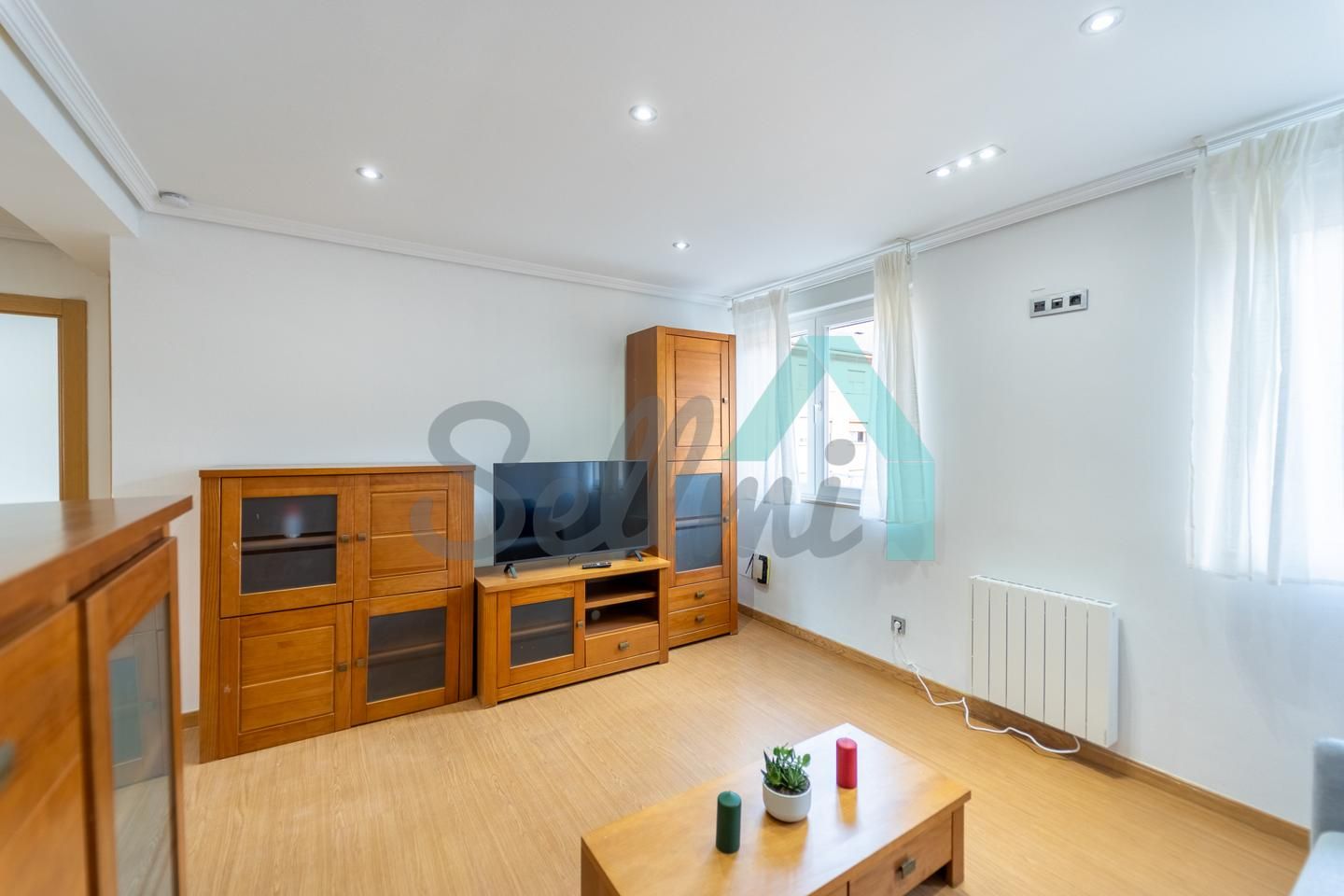 Sala de estar de Piso de alquiler en Mieres (Asturias) con Calefacción, Trastero y Amueblado