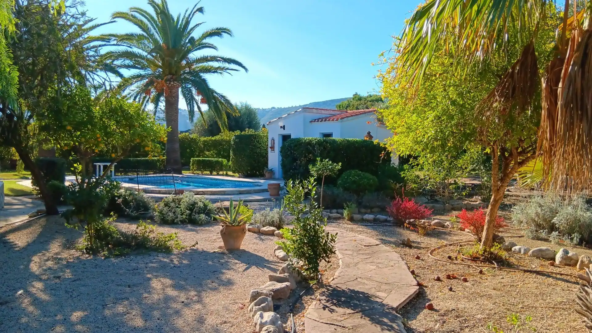 Jardí de Casa o xalet en venda en Dénia amb Aire condicionat, Calefacció i Jardí privat