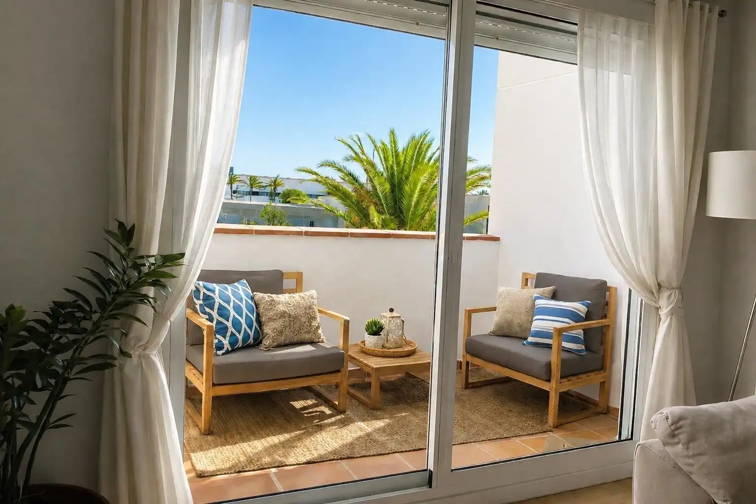 Terraza de Ático en venta en Almería con Aire acondicionado, Calefacción y Jardín privado
