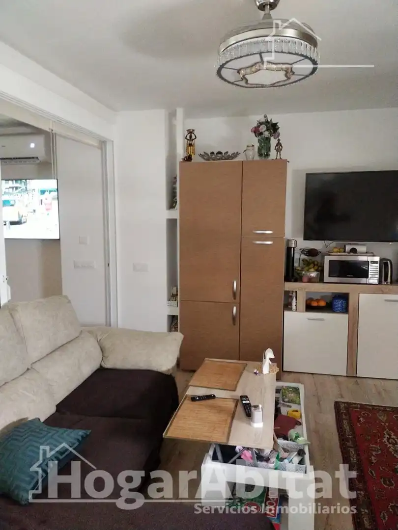 Sala de estar de Casa o chalet en venta en Beniarjó con Aire acondicionado y Terraza
