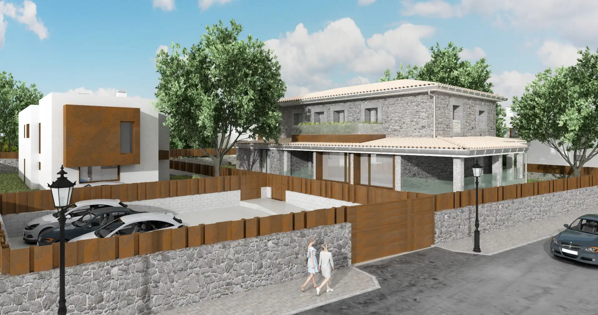 Vista exterior de Casa o xalet en venda en Torrelodones amb Calefacció, Jardí privat i Terrassa