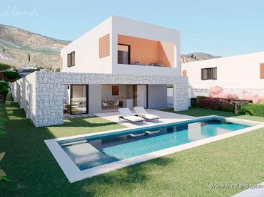 Detached house with pool for sale in Balcón de Finestrat - Terra Marina