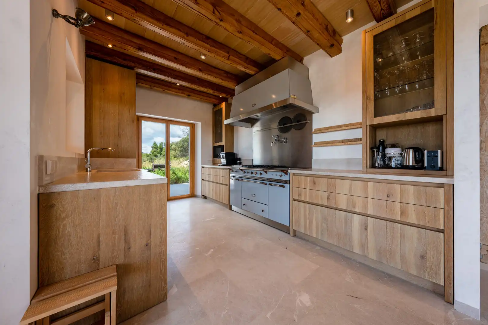 Küche von Country house zum Verkauf in Son Servera mit Klimaanlage, Heizung und Terrasse