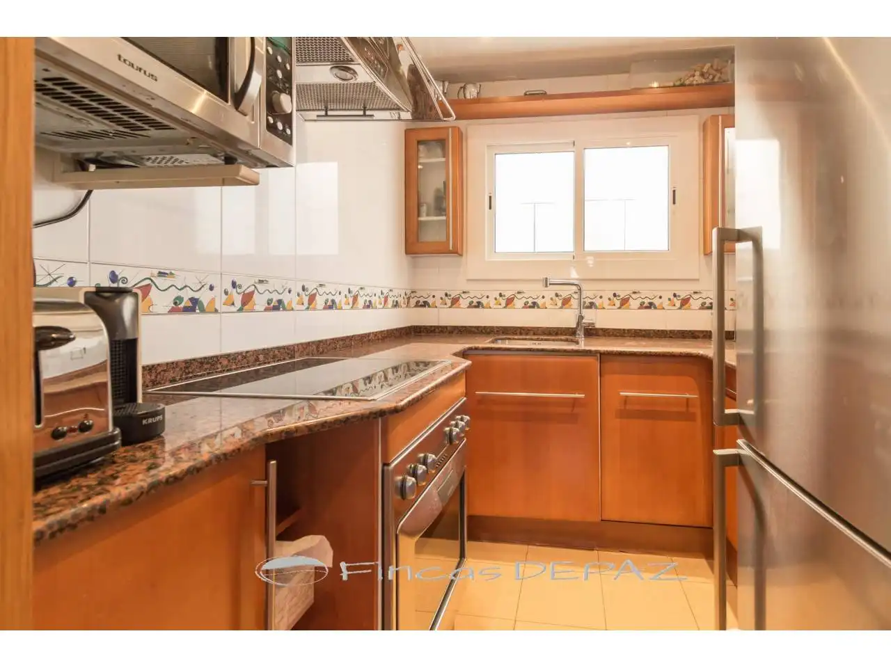 Cocina de Apartamento de alquiler en Castelldefels con Parquet, Terraza y Amueblado
