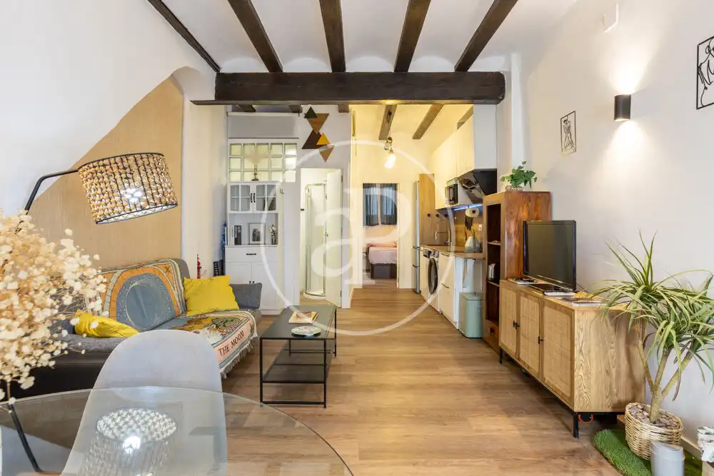 Wohnzimmer von Wohnung zur Miete in Valencia mit Klimaanlage, Heizung und Terrasse