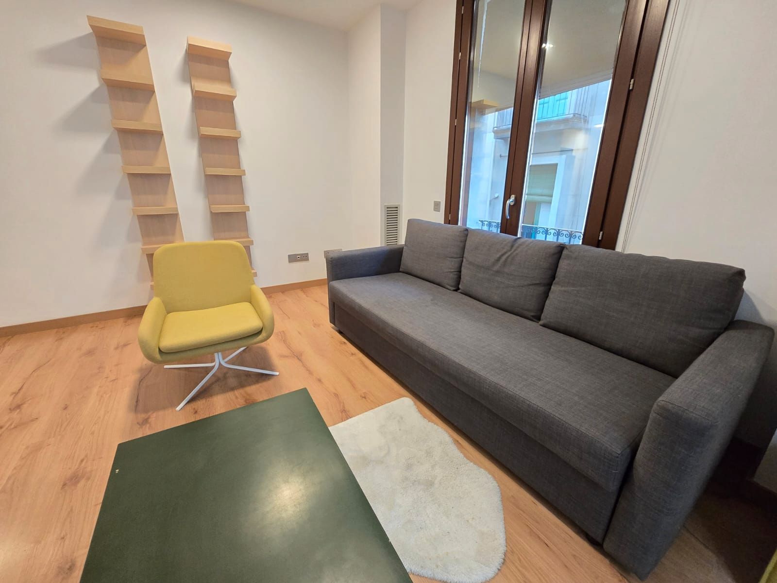 Sala d'estar de Pis de lloguer en  Barcelona Capital amb Aire condicionat, Calefacció i Piscina