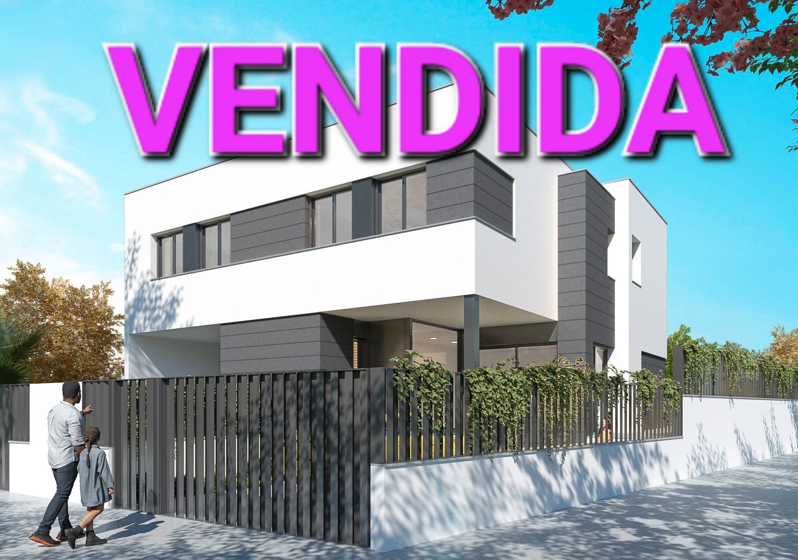 Jardí de Casa adosada en venda en Vilanova i la Geltrú amb Aire condicionat, Calefacció i Jardí privat