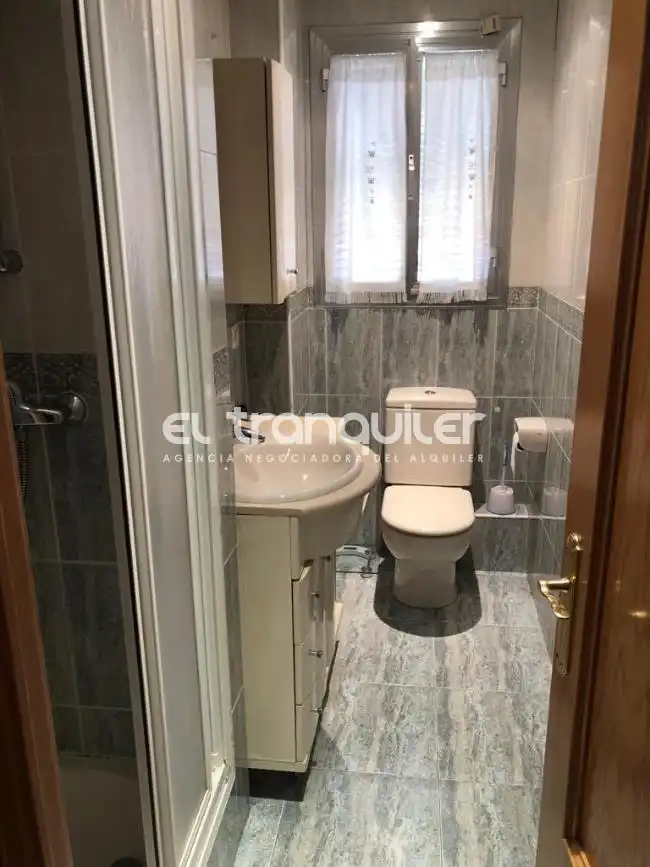 Bathroom of Flat for rent in Madrid  with Parquet flooring, Furnished and Washing machine