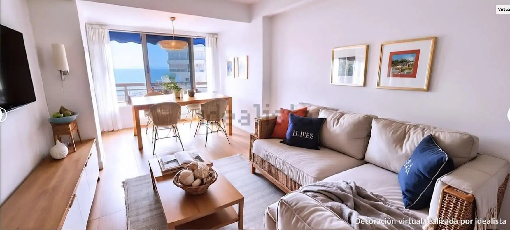 Living room of Flat for sale in Cullera  with Air Conditioner, Storage room and Furnished