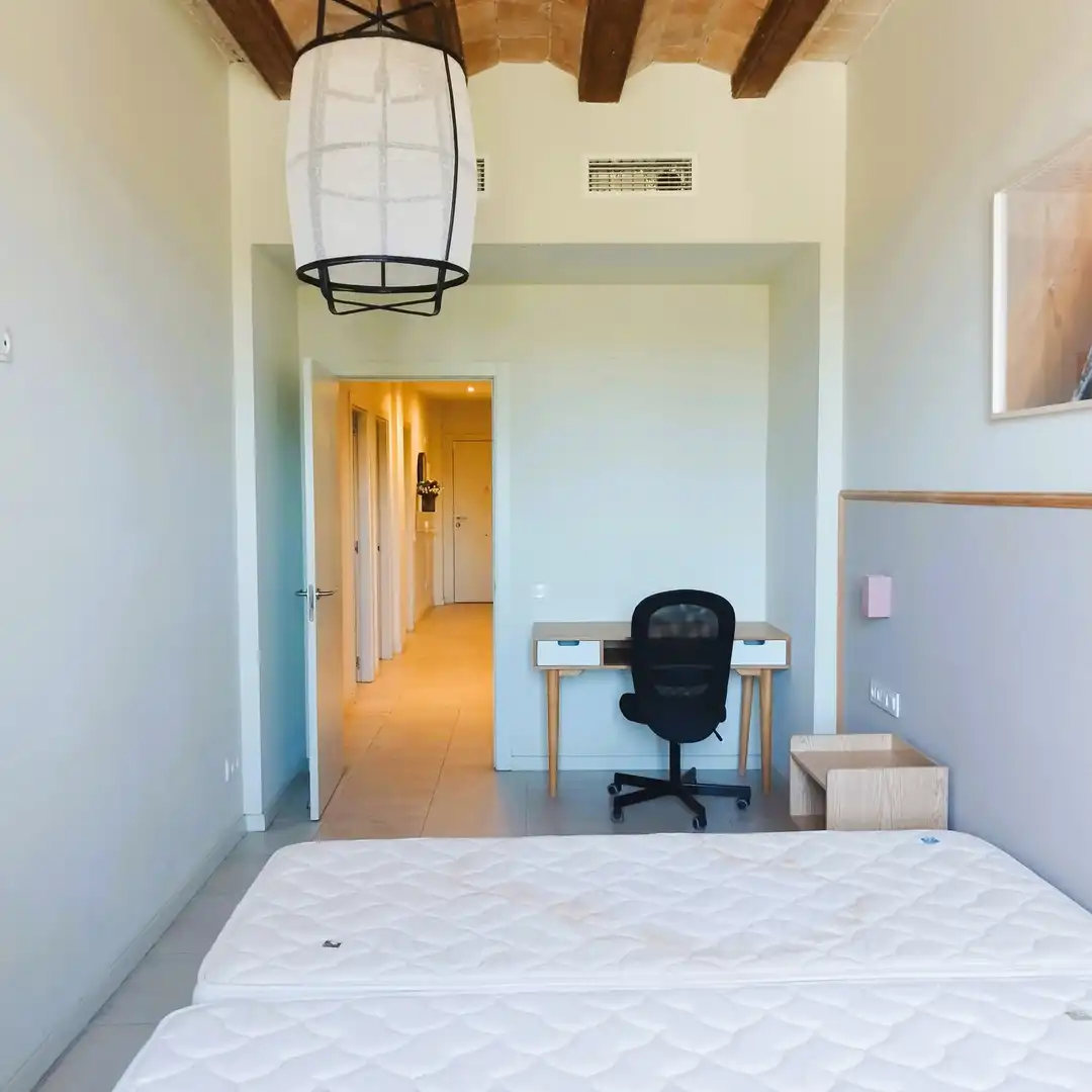 Bedroom of Flat for rent in Barcelona  with Air Conditioner, Heating and Furnished