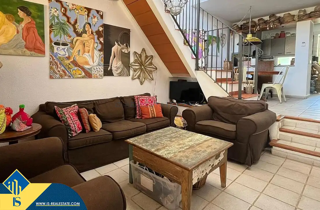 Wohnzimmer von Maisonette zum Verkauf in Santa Eulària des Riu mit Terrasse, Möbliert und Gemeinschaftspool