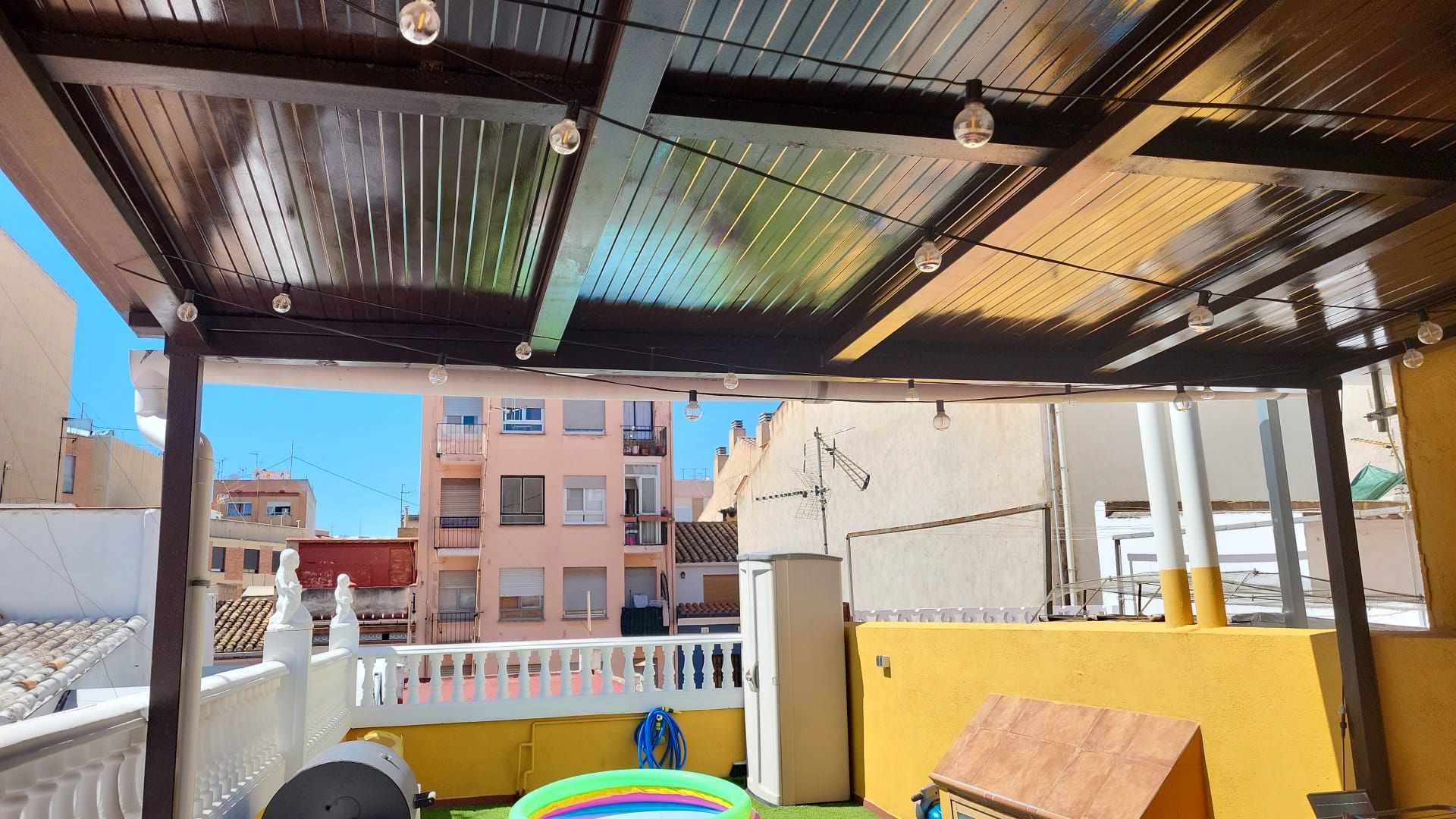 Terrace of Single-family semi-detached for sale in Castellón de la Plana / Castelló de la Plana  with Air Conditioner, Terrace and Balcony