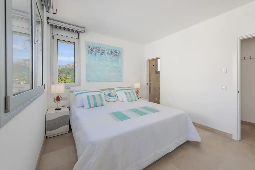 Schlafzimmer von Wohnungen zum Verkauf in Andratx mit Terrasse, Schwimmbad und Balkon
