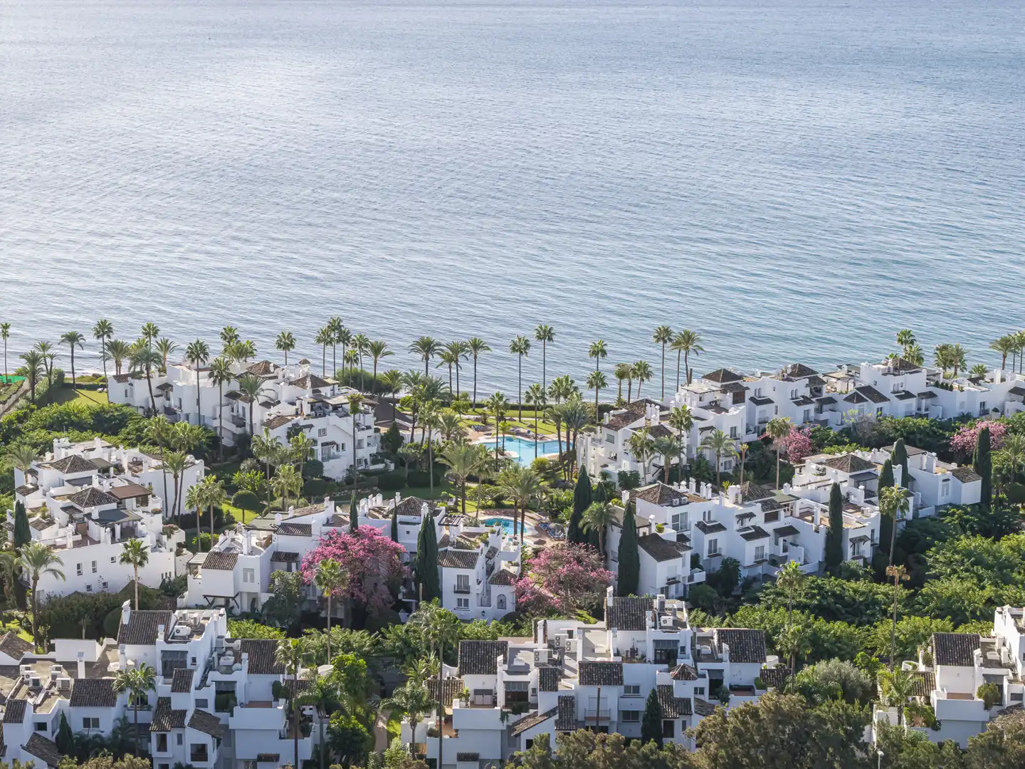Vista exterior de Planta baixa en venda en Estepona amb Aire condicionat, Calefacció i Jardí privat