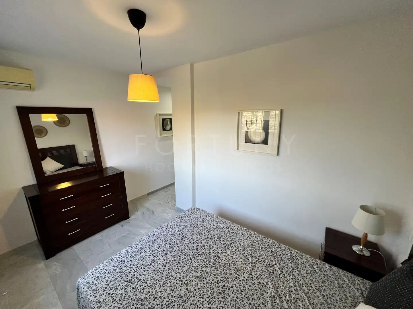 Bedroom of Flat for rent in Rincón de la Victoria  with Air Conditioner, Private garden and Terrace
