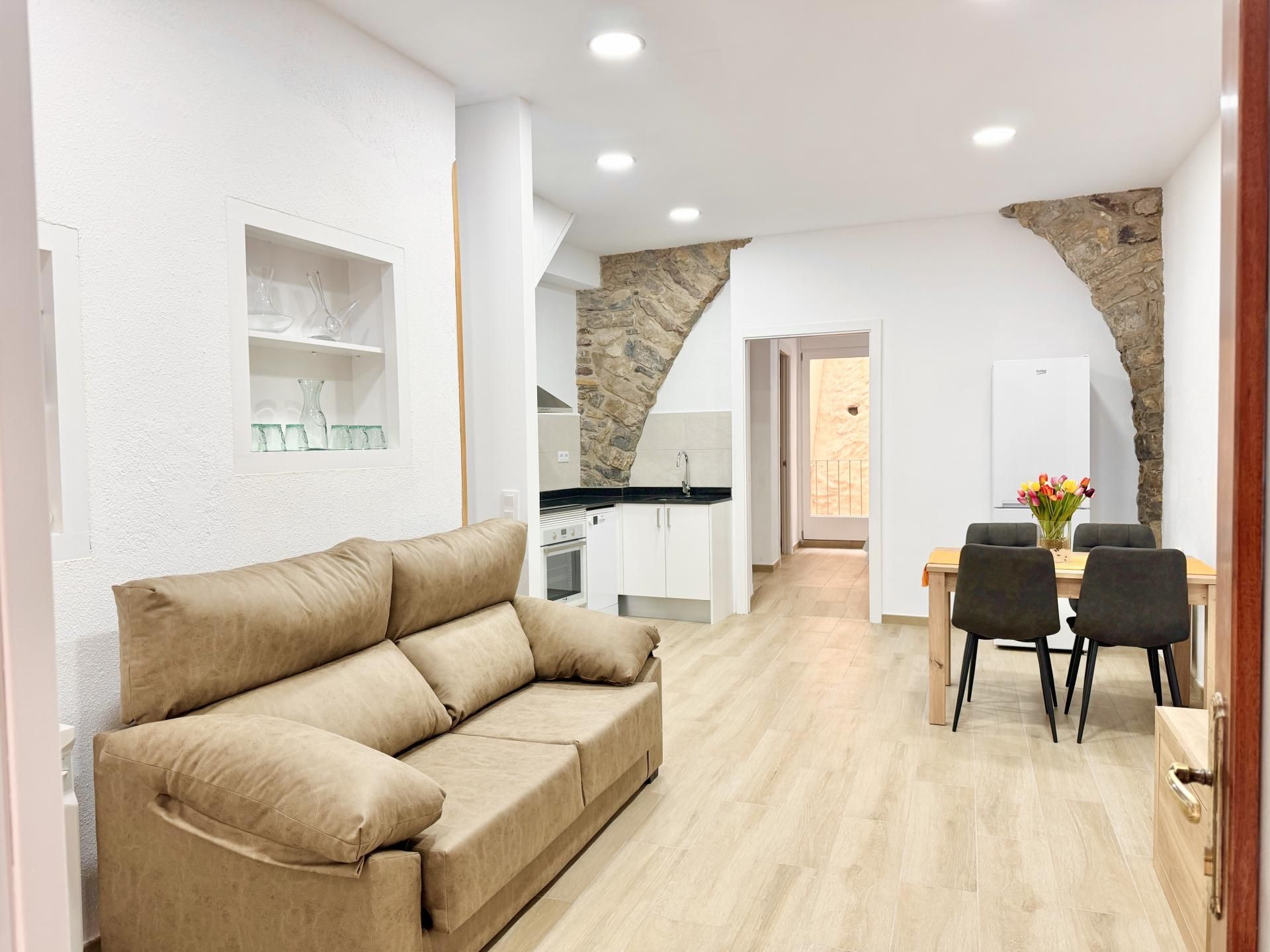 Living room of Flat for sale in Bagà  with Heating, Furnished and TV