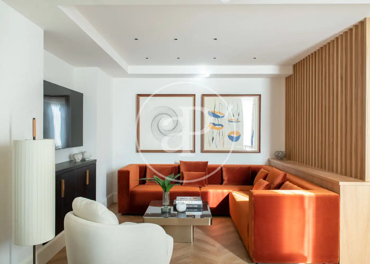 Sala de estar de Casa o chalet de alquiler en Barcelona con Aire acondicionado, Calefacción y Terraza