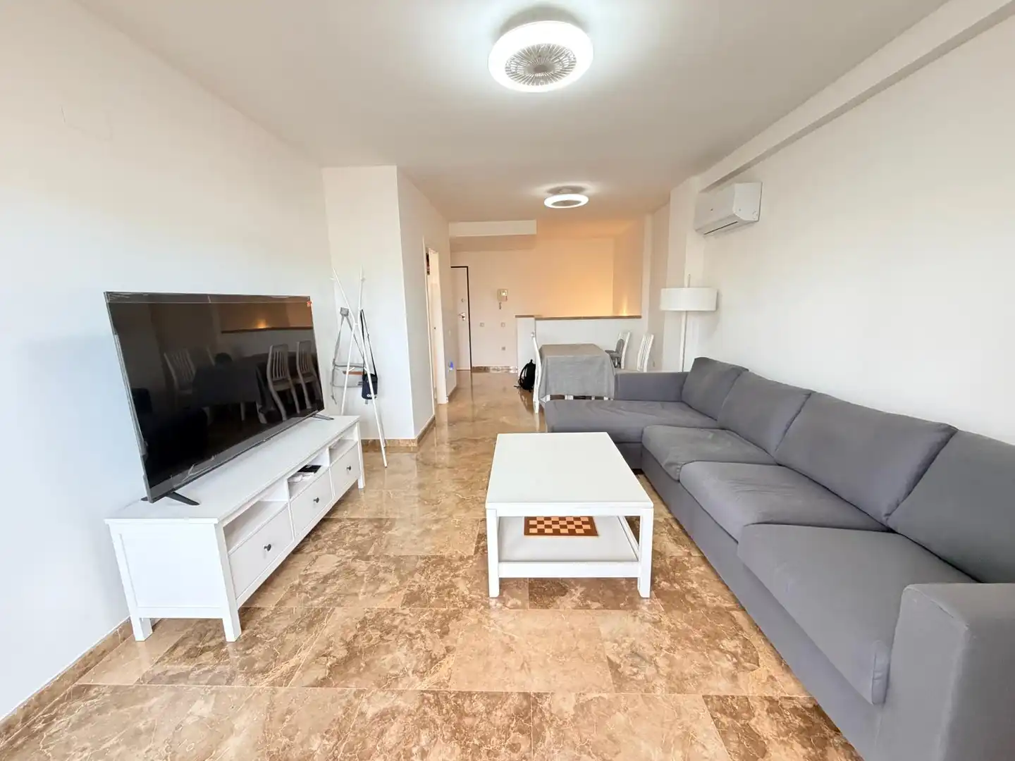 Sala d'estar de Àtic en venda en Sagunto / Sagunt amb Aire condicionat, Terrassa i Traster