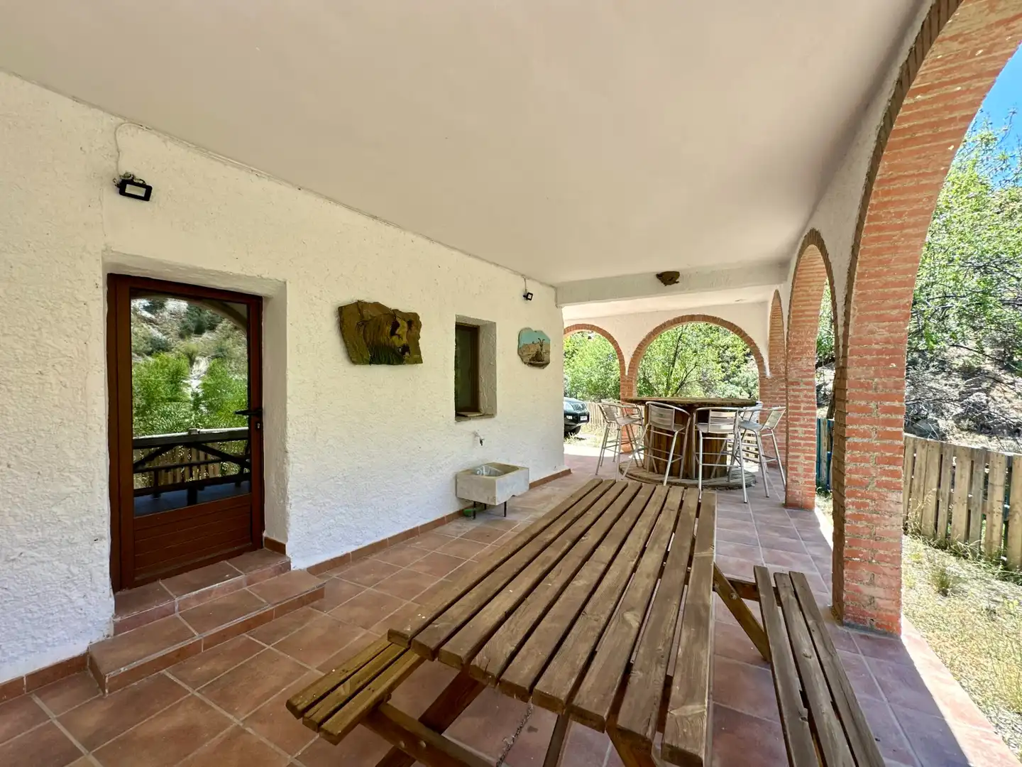 Terrassa de Finca rústica en venda en Sierro amb Aire condicionat, Calefacció i Jardí privat