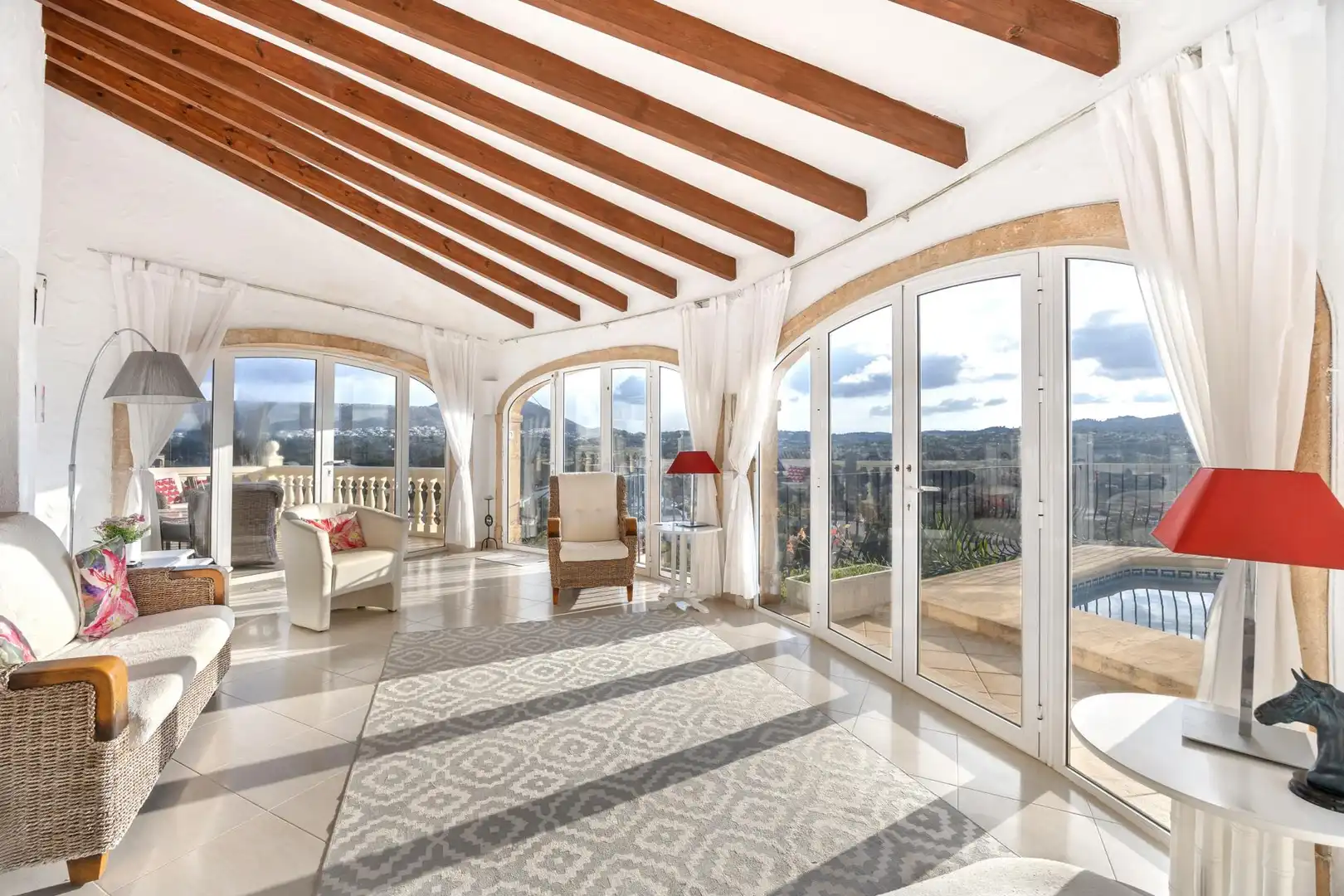 Living room of Houses for sale in Jávea / Xàbia  with Air Conditioner