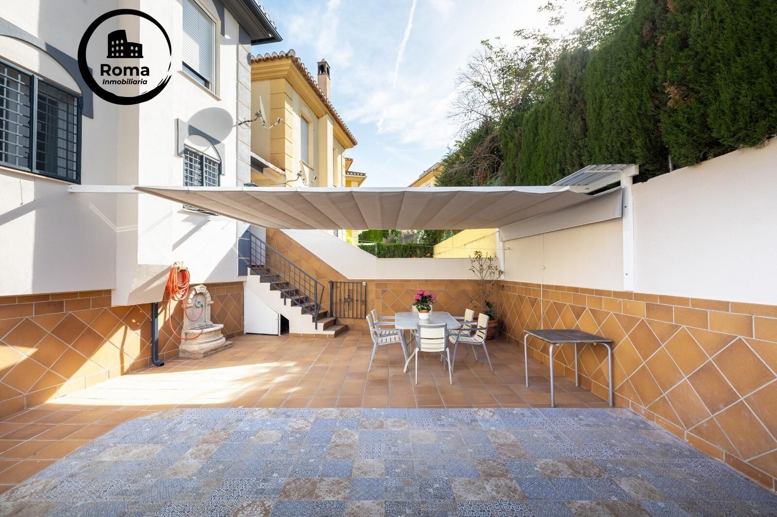 Terrace of Single-family semi-detached for sale in La Zubia  with Heating, Private garden and Parquet flooring