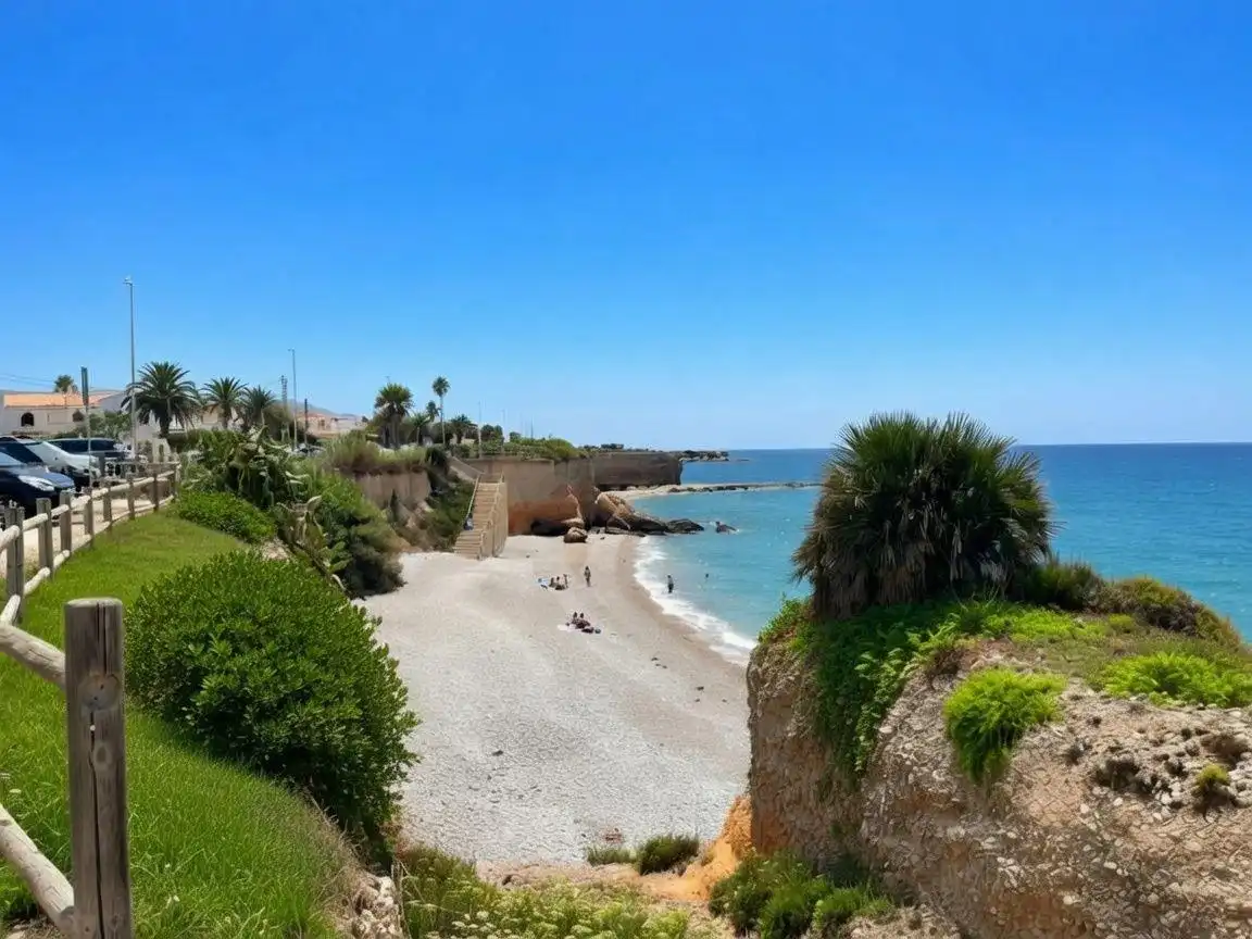 Vista exterior de Casa o chalet en venta en Vinaròs con Jardín privado, Terraza y Piscina